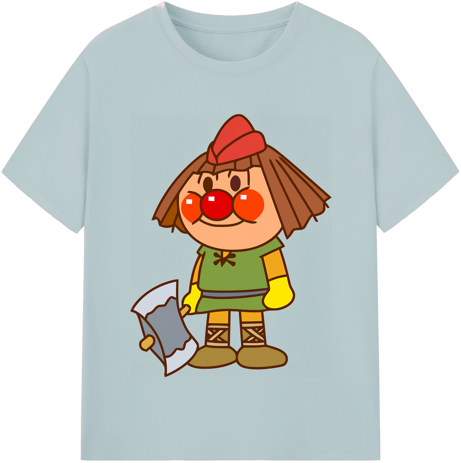 （画像用） アンパンマン Anpanman 綿100％半袖Tシャツ（フロントプリント）